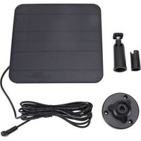Ortviai Panneau Solaire 6 V 5 W pour Caméra de Sécurité Ring Spotlight Cam et Stick Up Cam, Étanche IP65