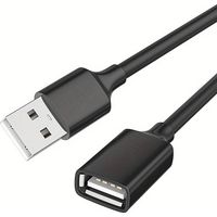 Cable Alargador USB 2.0 Nanocable 10.01.0202-BK/ USB Macho - USB Hembra/ 1m/ Negro