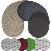 30 Stück 125 mm Nass-Trocken-Schleifpapier, runde Schleifscheiben, Exzenterschleifer-Pads, Schleifpapierblätter für Metall, Holz – Körnung 1000/1500/2000/3000/4000/5000