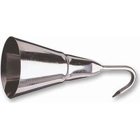 Dick Schabglocke Glocke mit Haken, Kratzglocke Edelstahl, rostfrei, Hähe 16 cm