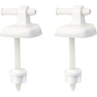 Kit de charnie'res de remplacement pour abattant de toilette Bemis Atlantic White