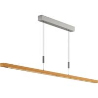 LED Suspension à intensité variable 'Nora' en bois pour salon & salle à manger