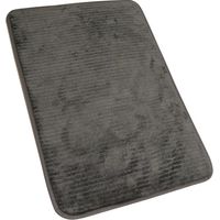 Tapis Antidérapant à Mémoire de Forme - Identités 817227, Idéal Comme Sortie de Bain, Sèche Rapid, 60 x 45cm - Gris
