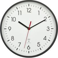 TFA Dostmann 60.3550.01 Funk Wanduhr 24.5 cm x 42 mm Schwarz