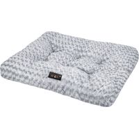 SKYLOS Plush Dog Bed Soft Rose Velvet Non-Slip Pet Crate Keneel Mattress Mat XL