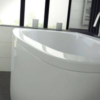 Bañera esquinera LUNA 150 cm con faldón - Orientación: Derecha
