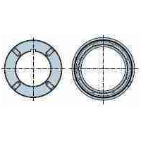 Nice 517.21333 - Rueda y corona para tubo redondo 133x4 mm con fori filettati M8