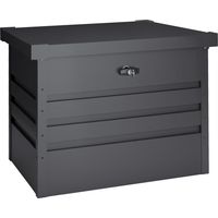 Baule esterno in metallo 277 L - 72x61x63cm - Spessore 0,40mm Robusto - Tapa abatilble