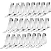 Lot de 24 Pinces à Nappe en INOX Pinces À Nappe De Table Ressort