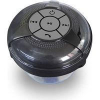 Enceinte Bluetooth Noire Salle de bain résistante à l'humidité