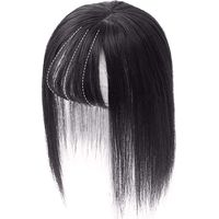 Topper en Soie pour Cheveux Clips à Cheveux Humains Couronne pour Femmes avec Perte de Cheveux