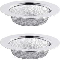 2PCS Filtre à Évier en Acier Inoxydable, Filtre de Vidange de 11,5 cm, Crépine d'évier, Tamis d'évier, Crépine d'évier de Cuisine