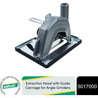 Wolfcraft Extraction Hood with Guide Carriage for Angle Grinders
