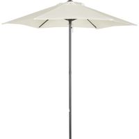 Outsunny - Parasol droit - Aluminium - 196x196x204cm - Beige