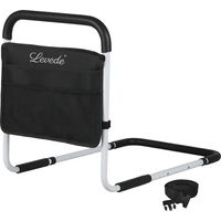 Levede Bed Rails Adjustable Heights Storage Pocket Assist Support Side Railings