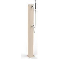 Douche solaire aluminium 100L – Réservoir en aluminium recyclable – Installation extérieure – Compatible piscine et jardin – Arkema Design