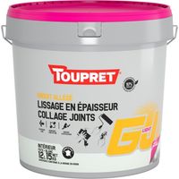 Enduit Garnissant Allégé Toupret Léger, Facile à Appliquer, Grand Pouvoir Garnissant - Toupret