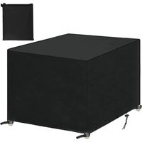 Housses de Meubles de Jardin, Housse Salon de Jardin Bache de Protection Table Extérieur Imperméable 420D Oxford Anti-UV Résistance au Vent Carré 140x140x90cm
