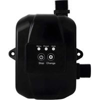 Pompe de surpression d'eau pour la maison Pompe de recirculation d'eau silencieuse 24V avec adaptateur d'alimentation 150W Max Lift 92ft pour les arroseurs Douche Cuisine Jardin--