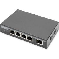 DIGITUS Gigabit PoE Indoor Extender, 4-Port, 85W 100m Extension, cascadable, Self Powered