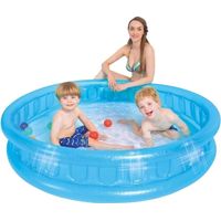 Piscina Gonfiabile Rotonda Con Lato Morbido A Mosaico 155 X 32 Cm Per Bambini 016181