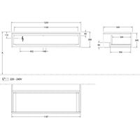 Villeroy & Boch L41003PD Buffet Antão L41 1200x268x500mm