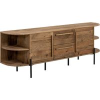 Meuble TV arrondi en bois recyclé Blaise