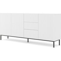MOBILE RAVENNA B MOBILE IN MDF RIVESTITO IN FOGLIO 3D3S 200 BIANCO OPACO TELAIO NERO