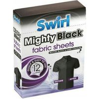 Toallitas húmedas negras anti-coloración Swirl, 12 unidades