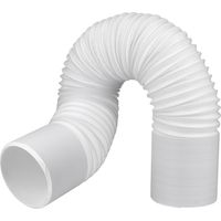Tuyau d'Évacuation de Climatiseur Mobile Universel 2 M Kit Diamètre 130 mm pour Climatisation, Déshumidificateur, Extracteur d'Air