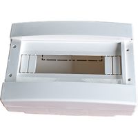 Centralino da parete senza portello 12 moduli, grigio RAL 7035, 1250x215x95 mm, IP40, ideale per installazioni elettriche interne