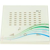 Centralina Audio Musica Touch Panel Music Controller Da Incasso A Muro 86X86mm 4 Canali 3AX4