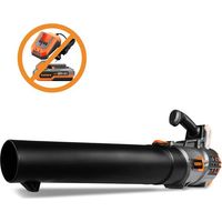 FUXTEC Akku Laubbläser FX-E1LB20 20V- Laubgebläse zum Entfernen von Laub für Garten, Gehweg und Einfahrt – Leise – bis 38m/s (ohne Akku & Ladegerät)(ohne Akku & Ladegerät)