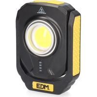 Linterna LED Compact recargable 10W, 3 Modos, IP44 EDM 36442