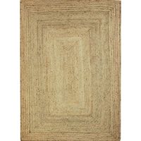 Tapis en jute tressé naturel 120x170 – 100% jute – Tressage artisanal – Ambiance bohème chic – Durable et écoresponsable – Thedecofactory
