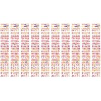 Ruban adhésif PET 10 feuilles - Autocollants décoratifs mignons pour calendrier, scrapbooking et décoration personnalisée