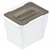 Victory Abfallsammler Küchen-Box 5 Liter weiß Deckel transparent