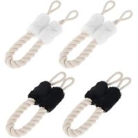 FENOPLASTICALot de 4 butées de porte en corde pour protéger les poignées de porte et de fenêtre
