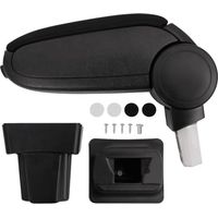 vidaXL Bracciolo per Auto Nero 11,5x32x(30-50) cm in ABS