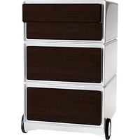 Buck rodante easyBox® 2 cajones 2 cajones planos blanco /
