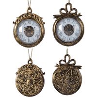 PALLINA OROLOGIO CON GANCIO IN FERRO D'OTTONE