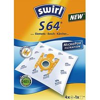 Swirl S64 S66 Micro Sacchetto aspirapolvere 4 pz.