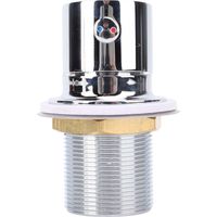 Ortviai Robinet mélangeur intégré pour baignoire et douche – acier inoxydable, diamètre 32 mm, réglage précis température