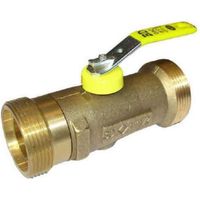 Robinet gaz double mâle JPG – Raccordement chaudière au sol – Ø G3/4" – Corps laiton – Norme NF ROB GAZ – Chuchu Decayeux