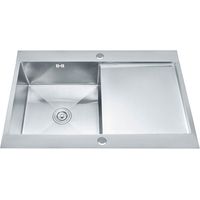 ViandPro Single Bowl Single Drainer Sink - 1000 x 500mm - Stainless Steel