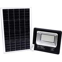 V-TAC VT-300W 300W LED Solarscheinwerfer mit IR-Fernbedienung neutralweiß 4000K Schwarzer Körper IP65 - 8578