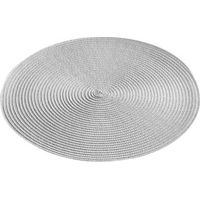 Set de table rond et coloré Gris clair 35 cm