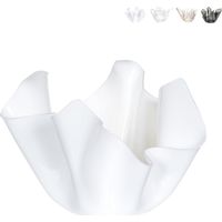 Vase pour plantes d'intérieur en plexiglas transparent seau à glace Drappeggi - Blanc