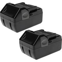 EXTENSILO 2x Battery Replacement for Hitachi / Hikoki BSL 1830 BSL 1815X, 330557 for Power Tools, Vacuum Cleaner (5000 mAh, Li-Ion, 18 V)