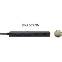 i-tec Metal C31HUBMETAL2A2C hub & concentrateur USB 3.2 Gen 1 (3.1 Gen 1) Type-C 5000 Mbit/s Noir
